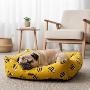 HoneyBee Sarı Neşeli Kedi & Köpek Yatağı